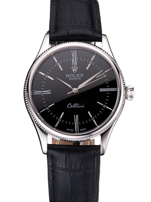 Rolex Cellini 38mm Black Dial REP016804