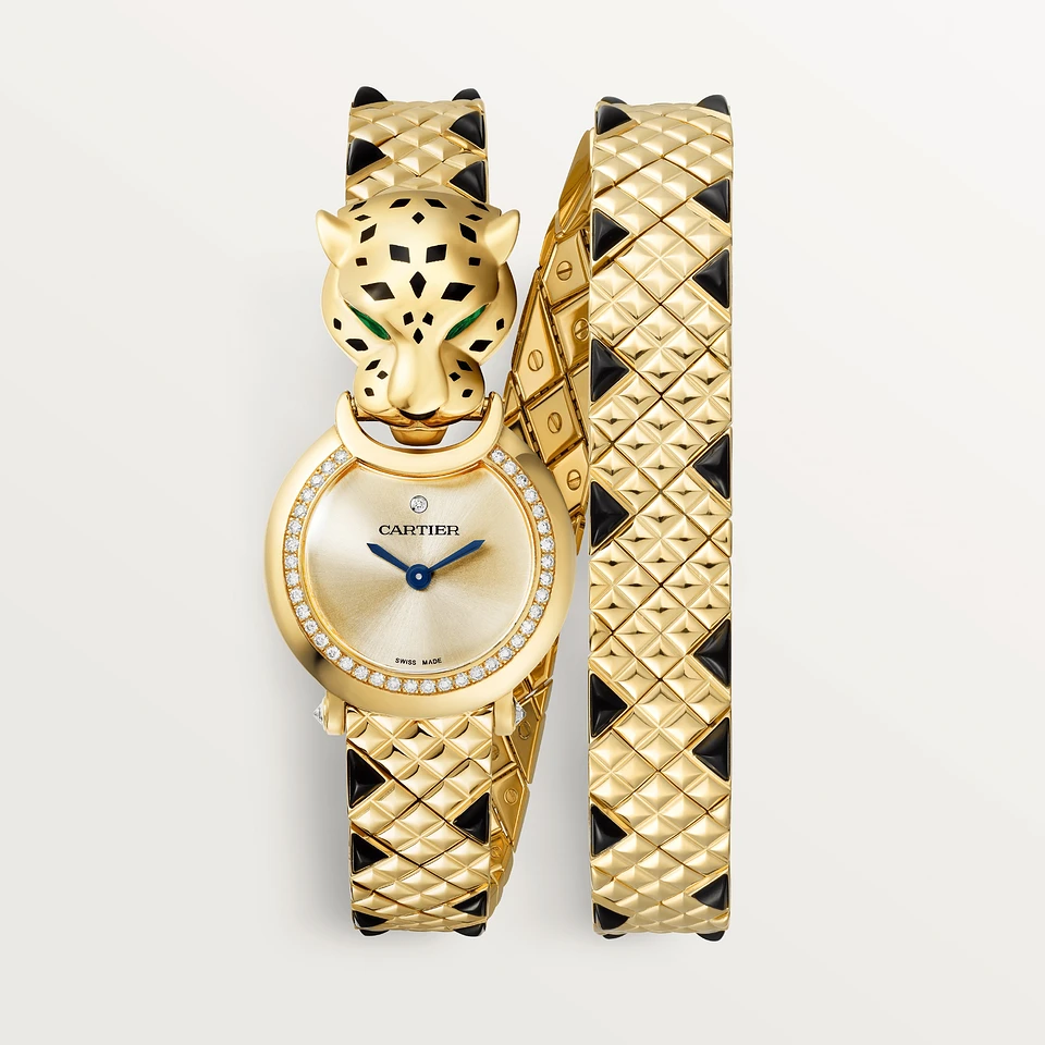 Cartier La Panthère watch, 23.6 mm Yellow gold ardillon buckle