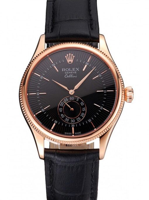Rolex Cellini 38mm Black Dial REP016792