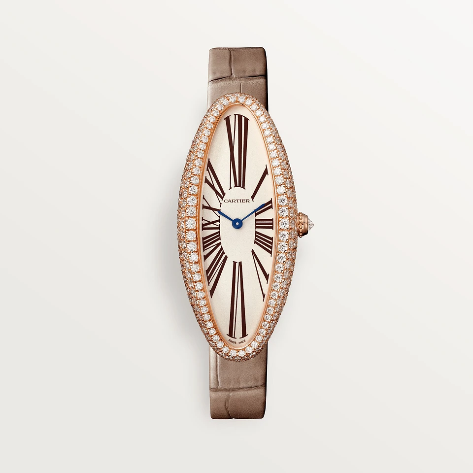 Cartier Baignoire de Cartier watch, small model bracelet in rhodium-finish