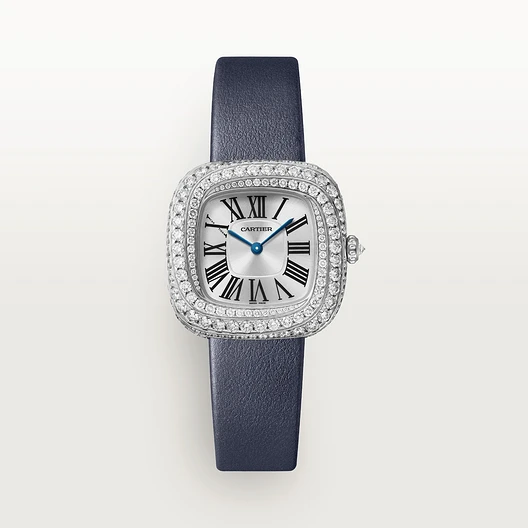 Cartier Coussin de Cartier watch, Medium model White gold