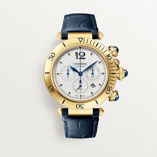 Cartier Pasha de Cartier watch, 41 mm, chronograph Navy Blue