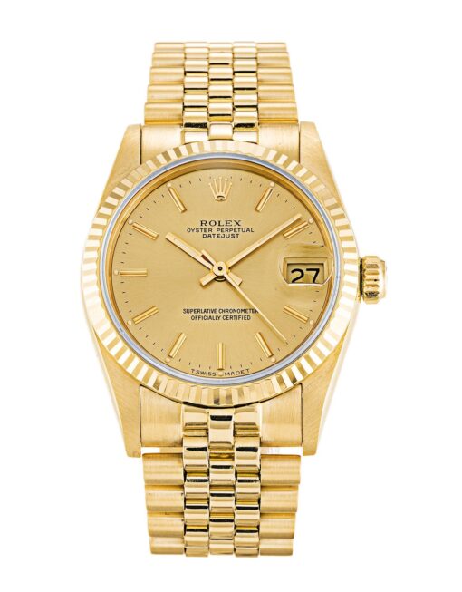 Rolex Datejust Mid-Size 31mm Champagne Dial 68278