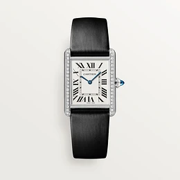 Cartier Tank Must watch, large model, quartz movement. Steel case,