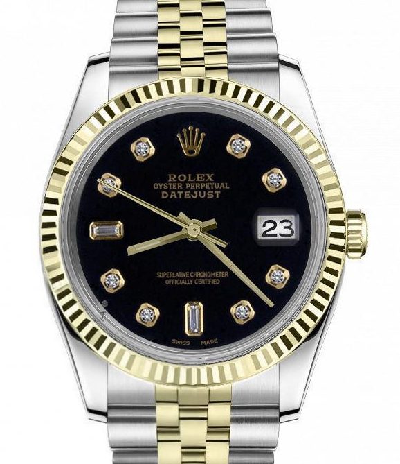 Rolex DateJust Black Dial Super Clone 16013