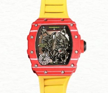 Richard Mille RM35-02 Men Mechanical Rubber Band Ceramics Bezel