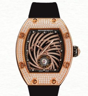 Richard Mille RM51-02 Ladies Automatic Dot Rubber Band Diamond Dial