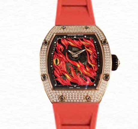 Richard Mille RM26-02 Hand Wind Men Flame Dial Rubber Band