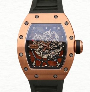 Richard Mille RM035 Men Mechanical Rubber Band Stainless Steel