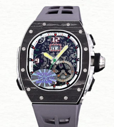 Richard Mille RM 62-01 Automatic Men Rubber Band Carbon Fiber