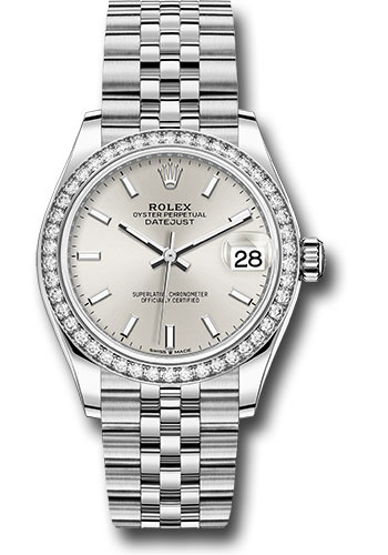 Rolex Steel and White Gold Datejust 31 Silver Index Dial 278384RBR sij