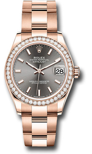 Rolex Everose Gold Datejust 31 Rhodium Index Dial  278285RBR dkrhio