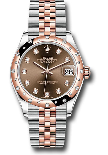 Rolex Steel and Everose Gold Datejust 31 WatchWhite Roman Dial 278341RBR chodj